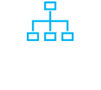 Organisational hierarchy icon