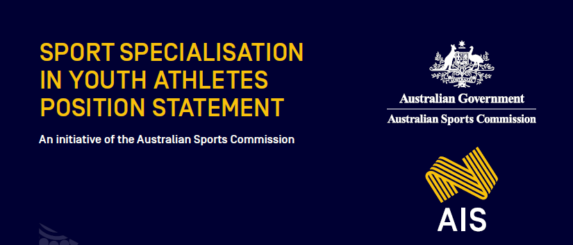 Sport Specialisation in Youth Athletes Position Statement
