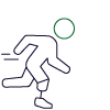 Runner with a prosthetic leg