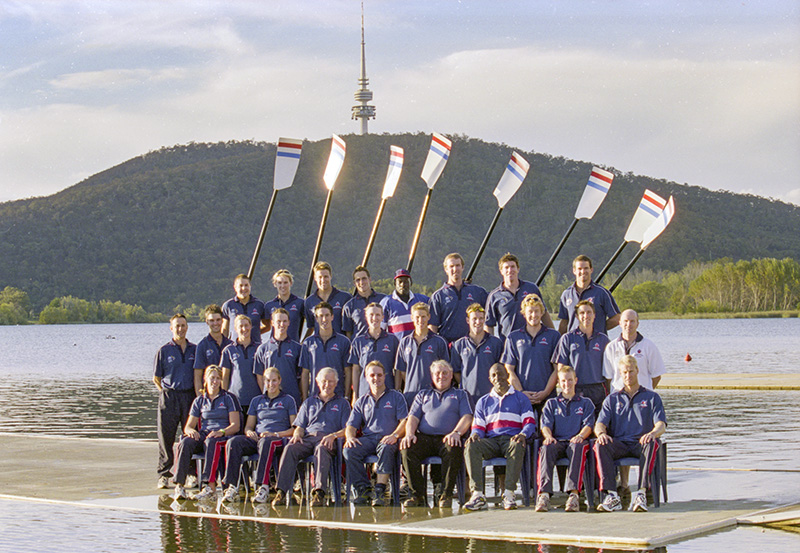 AIS Rowing team photo from 2003