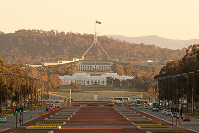 Parliament House in Canberra