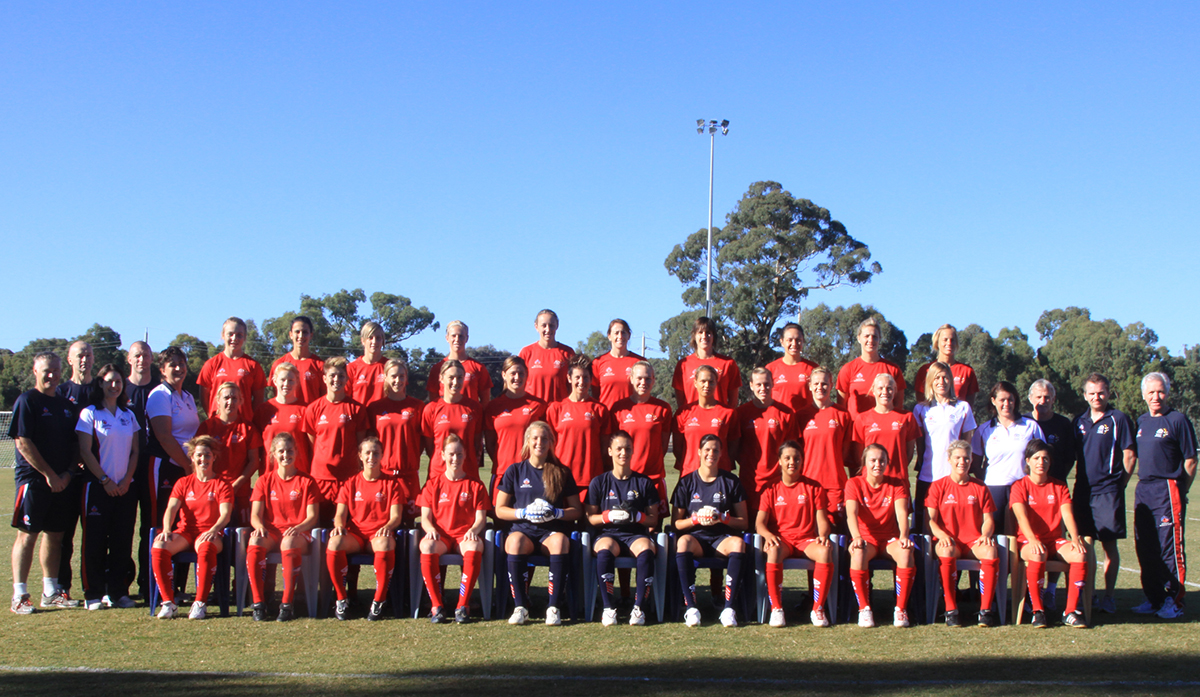 AIS Women's Football program team photo 2011