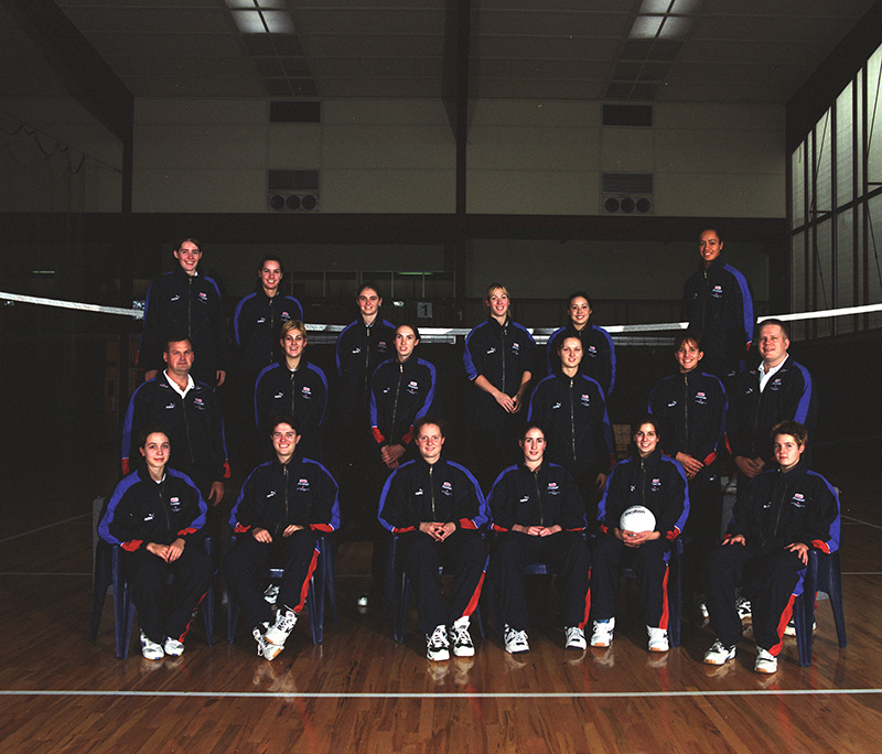 AIS Volleyball team women photo from 1998