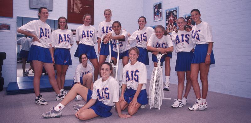AIS Women's Netball Team Photo 1996