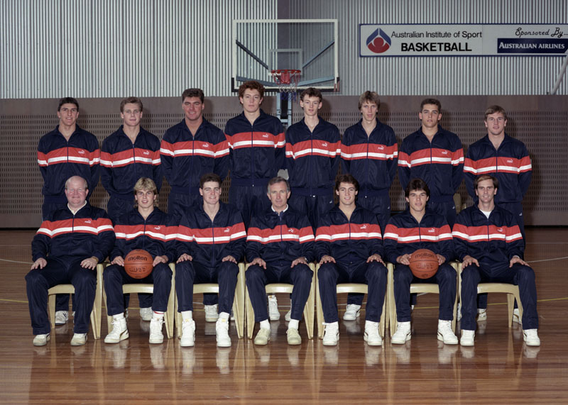 AIS Basketball program Men's team photo 1987