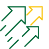 Three arrows pointing up